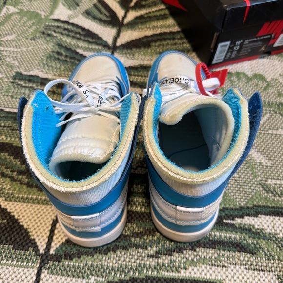 Nike Air Jordan 1 High Off-White University Blue UNC Men’s Size 11.5 - Picture 5 of 10